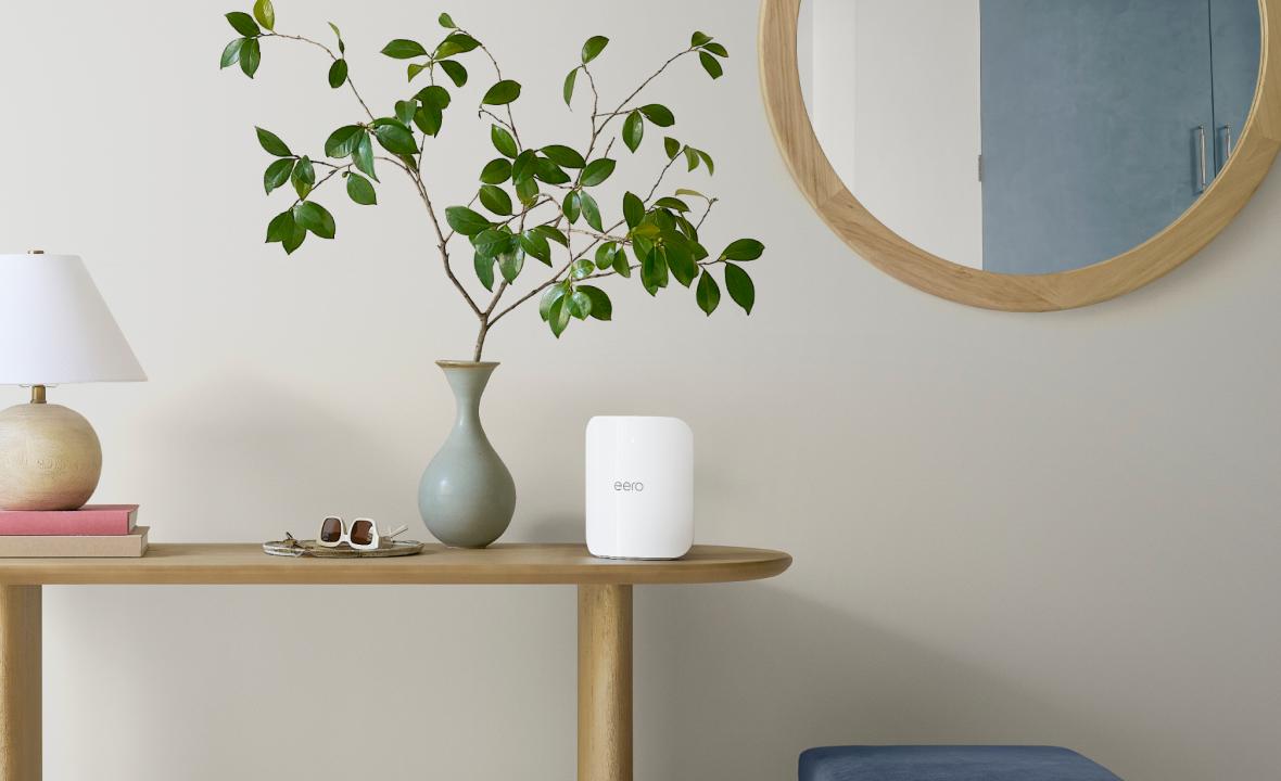 玄関に設置された eero Max 7