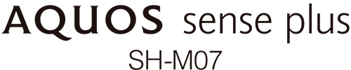 エキサイトモバイル シャープ AQUOS sense plus logo