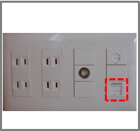 LAN配線方式(LANケーブル差し込み口)
